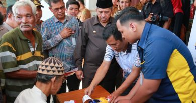 Bupati Siak Alfedri Lounchingkan Program BPNT Kementerian Sosial RI Perdana di Kabupaten Siak. 4