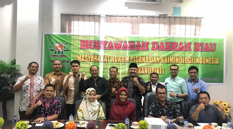 Dr. Yusuf Daeng Terpilih Menjadi Ketua Masyarakat Hukum Pidana Dan Kriminologi Riau (MAHUPIKI-RIAU) 1