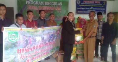 Kades Babussalam Ucapkan Trimakasih Atas Bantuan yang Diberikan Himarohu-Riau 5