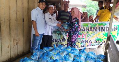 PT SAI Bantu Korban Banjir di Desa Kota Intan 6