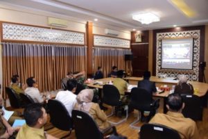 Video Konference, Plh Bupati Laporkan Perkembangan Penanganan Covid-19 Kabupaten Bengkalis 2