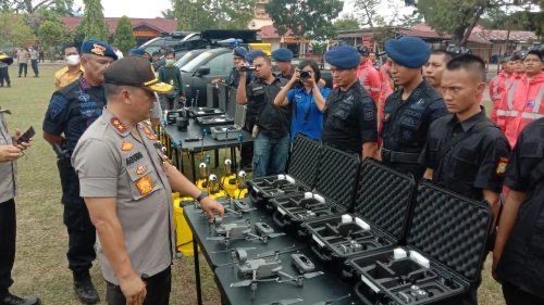 Lacak Penderita Covid-19, Polda Riau Gunakan Drone Canggih 1