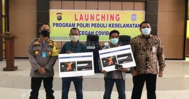Polres Rohil Launching Program Polri Peduli Keselamatan Cegah COVID-19 4