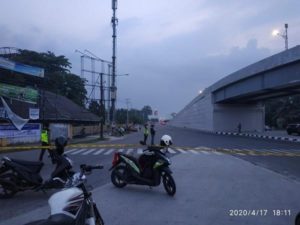 Penerapan PSBB di Pekanbaru, Polisi 'Tutup' Akses Menuju Panam 2