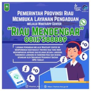 Layanan Riau Mendengar Terima Berbagai Aduan Masyarakat Terkait Covid-19 2