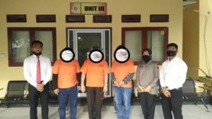 Diduga Korupsi Dana Media, Tiga Pejabat Sekretariat DPRD Rohil Ditahan Polres 2