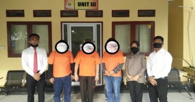 Diduga Korupsi Dana Media, Tiga Pejabat Sekretariat DPRD Rohil Ditahan Polres 6