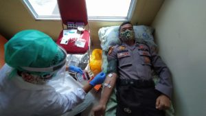 Bantu Ketersediaan Darah di PMI, Dalam Rangkaian Hari Bhayangkara ke 74 Polres Rohul Gelar Donor Darah 2