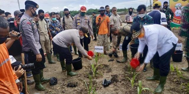 Lounching Jaga Kampung Dukung Ketahanan Pangan, Forkompimda Apresiasi Polda Riau 24