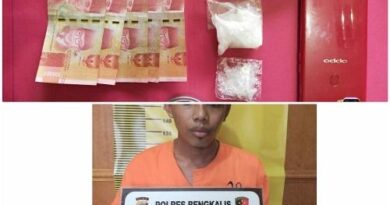 Timsus Narkoba Polres Bengkalis Ringkus Tsk Bandar Shabu dan 1 DPO 5