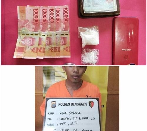 Timsus Narkoba Polres Bengkalis Ringkus Tsk Bandar Shabu dan 1 DPO 1