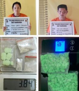 Baru 1 Hari Jabat Kasat Narkoba Polres Rohil! Dua Pelaku Transaksi Pil Extasi Ditangkap 2