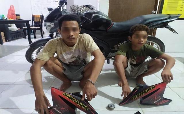 Dua Pelaku Pencurian Motor di Bengkalis Dibekuk Polisi 26