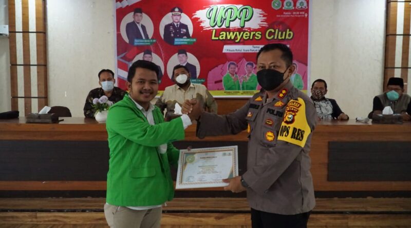 Kapolres Rokan hulu AKBP Taufiq Lukman Nurhidayat Jadi Nara Sumber Di Giat UPP Lawyers Club 15