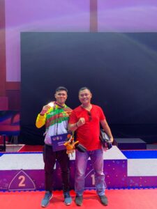Binaan IPDA Totok Nurdianto, Atlet Karate Rohul Sumbang 1 MEDALI Perunggu Utk Riau di PON ke XX Tahun 2021 Di Papua 2