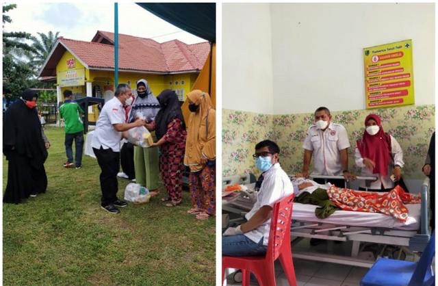 Hut Ke - 71, IDI Cabang Rohil Bagikan 450 Paket Sembako Kepada Keluarga Kurang Mampu 1