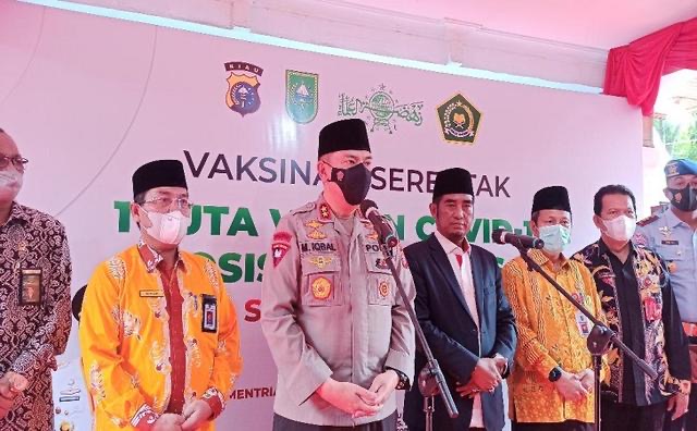Polda Riau Optimistis Capai Target Vaksinasi Booster Dalam 3 Hari 1