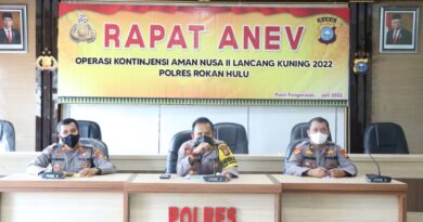 Kabag Ops AKP Aditya Reza Syahputra Pimpin Anev Minggu Pertama Ops Aman Nusa II LK 2022 5