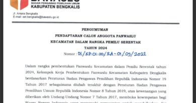 Bawaslu Bengkalis Buka Rekrutmen Panwascam se-Kabupaten Bengkalis 5